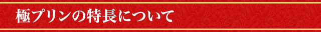 極プリンの特長について